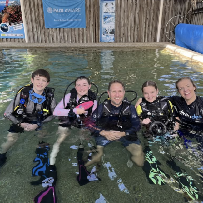 Cairns Divers Den - PADI confined water training in swimming Pool